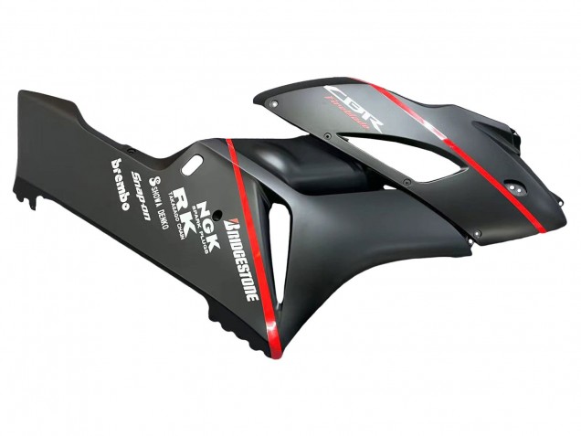 2004-2005 Honda CBR1000RR Motorcycle Fairings - Glossy Black Glossy Grey Red Stripe Australia for Sale