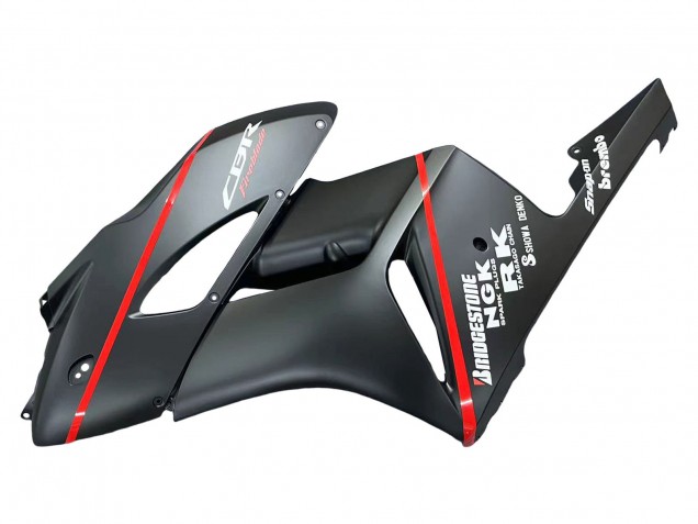 2004-2005 Honda CBR1000RR Motorcycle Fairings - Glossy Black Glossy Grey Red Stripe Australia for Sale