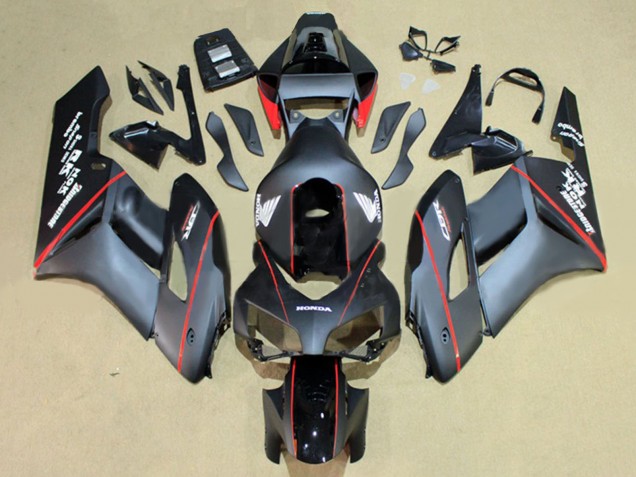 2004-2005 Honda CBR1000RR Motorcycle Fairings - Glossy Black Glossy Grey Red Stripe Australia for Sale