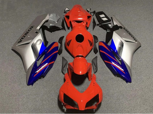 2004-2005 Honda CBR1000RR Motorcycle Fairings - Silver Blue Red Stripe Australia for Sale