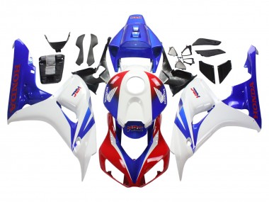 2006-2007 Honda CBR1000RR Motorcycle Fairing - White Red Blue HRC Australia for Sale