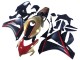 2008-2011 Honda CBR1000RR Motorcycle Fairings - Gold Red Glossy Black Australia for Sale