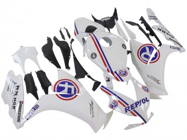 2012-2016 Honda CBR1000RR Motorcycle Fairings - White Blue Red Repsol Australia for Sale