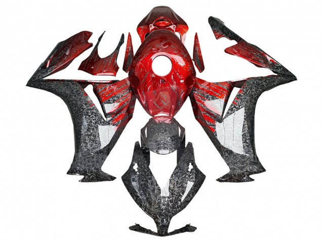 2012-2016 Honda CBR1000RR Motorcycle Fairings - Red Black Forged Carbon Fiber Australia for Sale