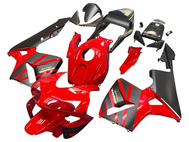 2003-2004 Honda CBR600RR Motorcycle Fairings - Red Matte Black Racing Australia for Sale