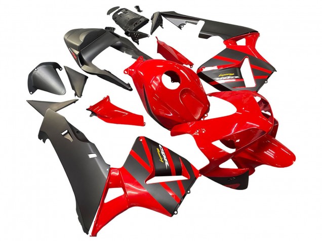 2003-2004 Honda CBR600RR Motorcycle Fairings - Red Matte Black Racing Australia for Sale