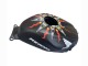 2003-2004 Honda CBR600RR Motorcycle Fairings - Matte Black Orange Repsol Rossi 46 Australia for Sale