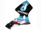2003-2004 Honda CBR600RR Motorcycle Fairings - Light Blue Red Glossy Black Dunlop Australia for Sale