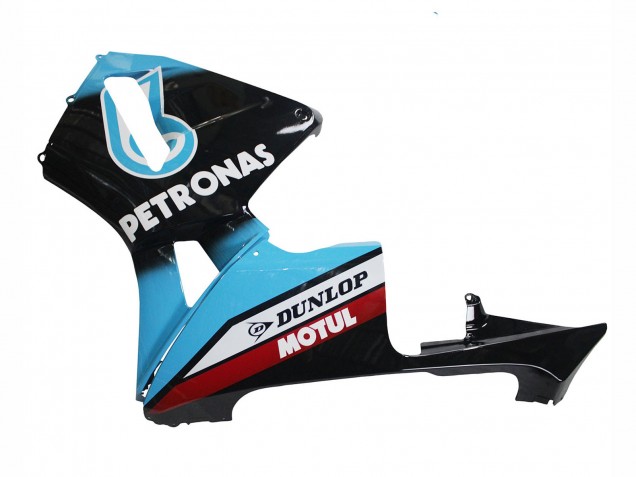 2003-2004 Honda CBR600RR Motorcycle Fairings - Light Blue Red Glossy Black Dunlop Australia for Sale