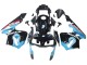 2003-2004 Honda CBR600RR Motorcycle Fairings - Light Blue Red Glossy Black Dunlop Australia for Sale