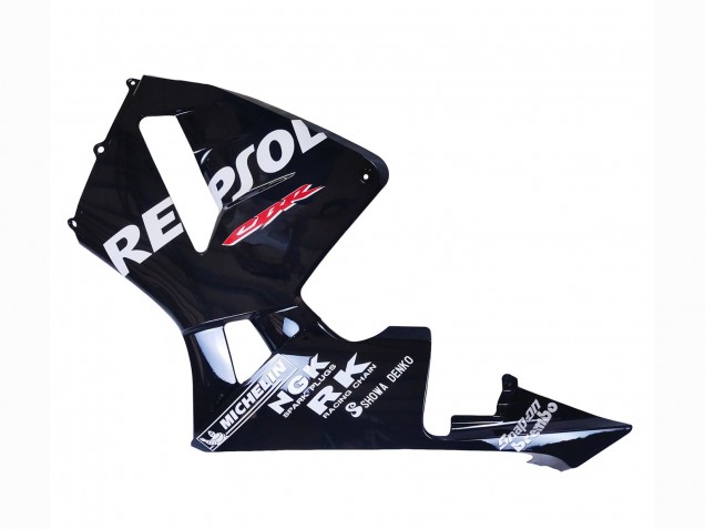 2003-2004 Honda CBR600RR Motorcycle Fairings - Glossy Black White Repsol Australia for Sale
