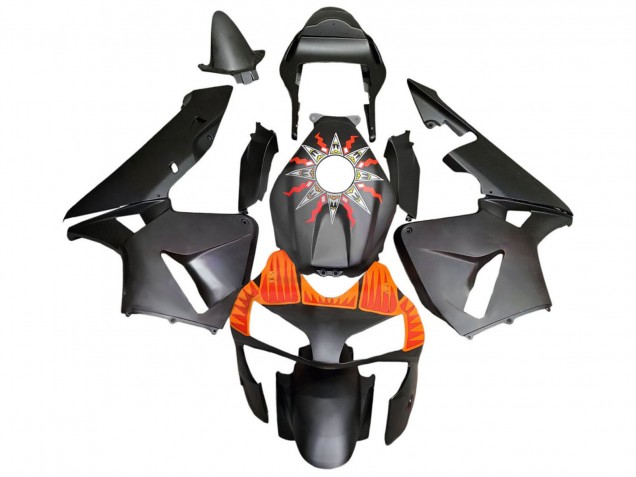 2003-2004 Honda CBR600RR Motorcycle Fairings - Matte Black Orange Australia for Sale