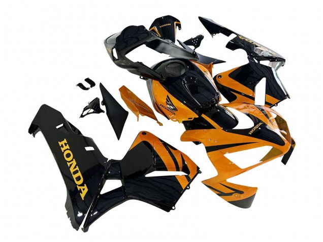 2003-2004 Honda CBR600RR Motorcycle Fairings Kits - Orange White Red Glossy Black Repsol Australia for Sale
