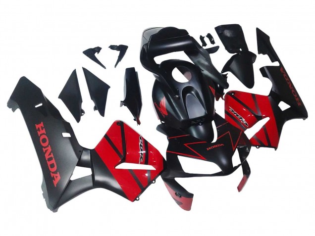 2003-2004 Honda CBR600RR Motorcycle Fairings - Red Glossy Black Matte Black Australia for Sale