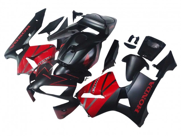 2003-2004 Honda CBR600RR Motorcycle Fairings - Red Glossy Black Matte Black Australia for Sale