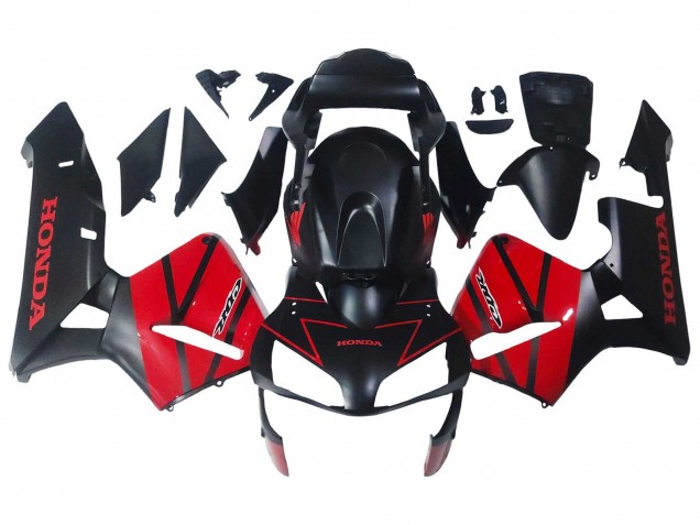 2003-2004 Honda CBR600RR Motorcycle Fairings - Red Glossy Black Matte Black Australia for Sale