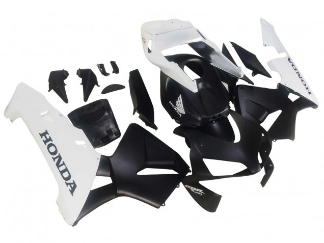 2003-2004 Honda CBR600RR Motorcycle Fairings - White Matte Black Australia for Sale