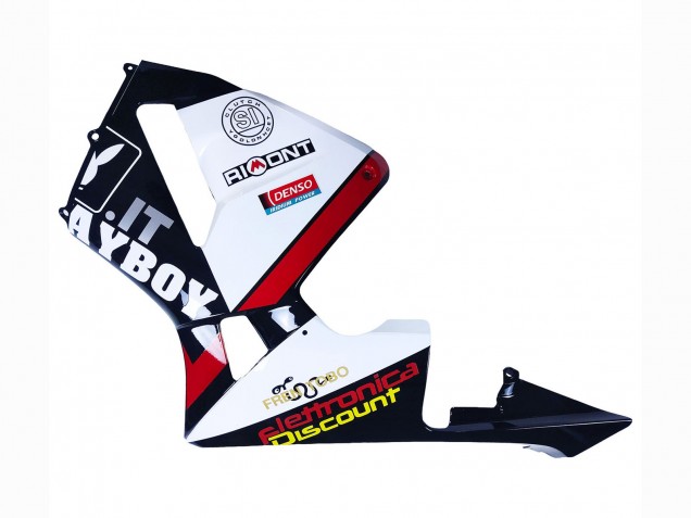 2003-2004 Honda CBR600RR Motorcycle Fairings - White Red Glossy Black DENSO Rimont Australia for Sale