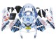 2003-2004 Honda CBR600RR Motorcycle Fairings - White Blue Red Nastro Azzurro 46 Australia for Sale