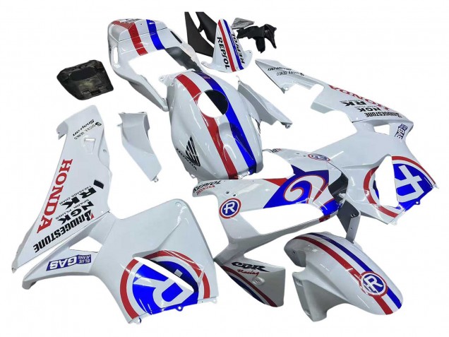 2003-2004 Honda CBR600RR Motorcycle Fairings - White Red Blue Australia for Sale