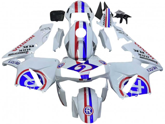 2003-2004 Honda CBR600RR Motorcycle Fairings - White Red Blue Australia for Sale