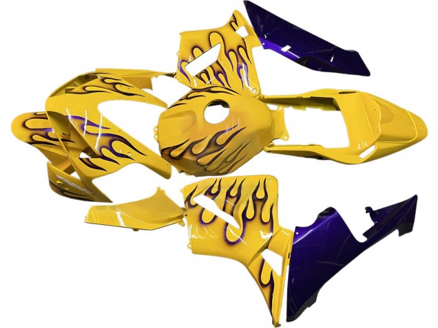 2003-2004 Honda CBR600RR Motorcycle Fairings - Yellow Black Flame Australia for Sale