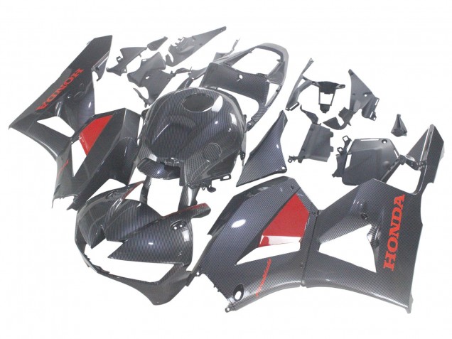 2013-2023 Honda CBR600RR Motorcycle Fairings - Black Carbon Fiber Red Australia for Sale