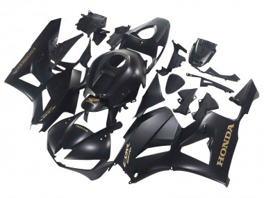 2013-2023 Honda CBR600RR Motorcycle Fairings - Matte Black Gold Decals Australia for Sale