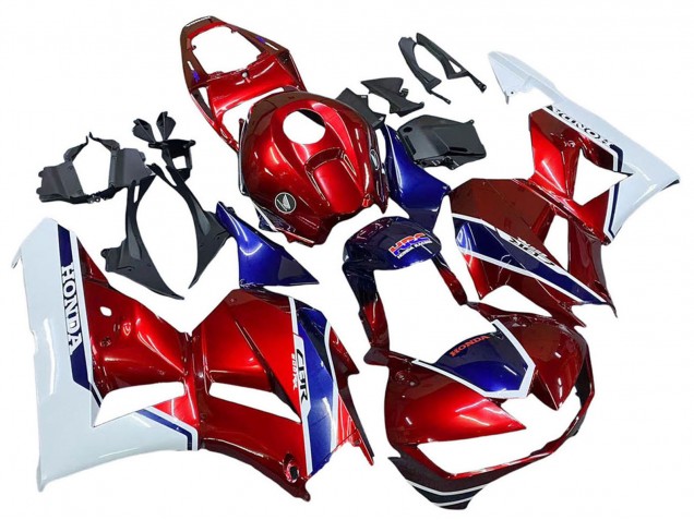 2013-2023 Honda CBR600RR Motorcycle Fairings - White Red Blue HRC Australia for Sale