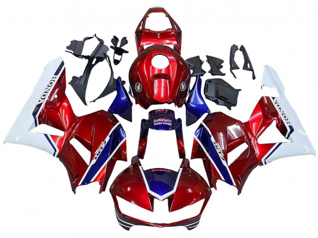 2013-2023 Honda CBR600RR Motorcycle Fairings - White Red Blue HRC Australia for Sale