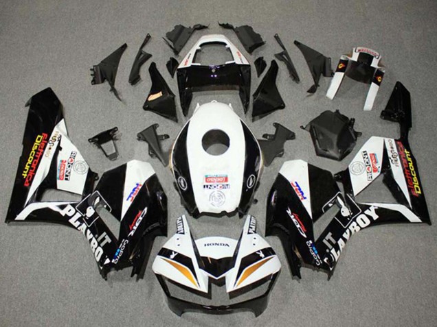 2013-2023 Honda CBR600RR Motorcycle Fairings - White Gold Glossy Black HRC Australia for Sale
