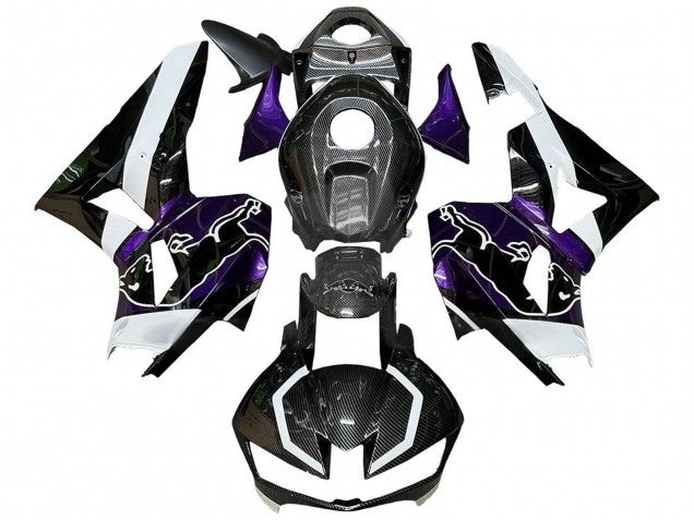 2013-2023 Honda CBR600RR Motorcycle Fairings - Black Carbon Fiber White Purple Red Bull Australia for Sale