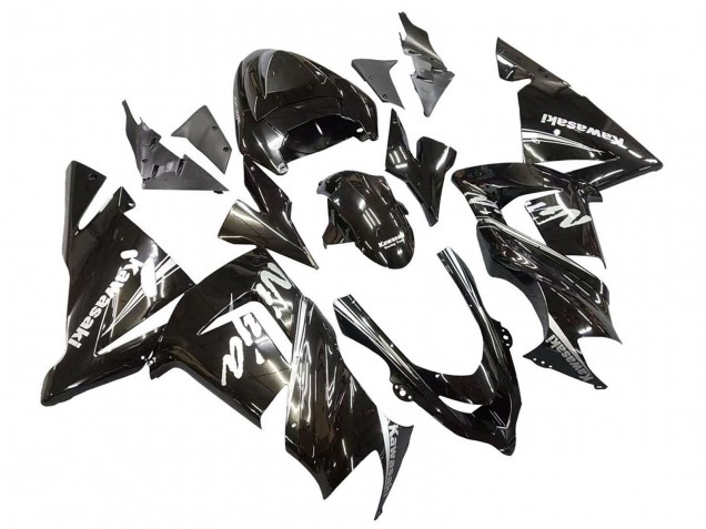2004-2005 Kawasaki ZX10R Motorcycle Fairings - Glossy Black Ninja Australia for Sale