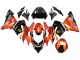 2004-2005 Kawasaki ZX10R Motorcycle Fairings - Burnt Orange Black Monster Elf Australia for Sale