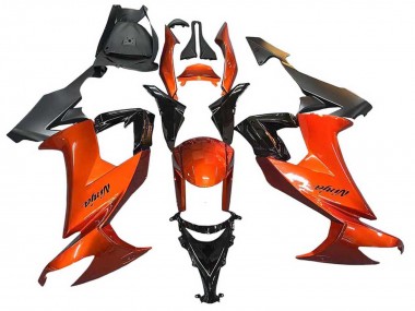 2008-2010 Kawasaki ZX10R Motorcycle Fairings - Burnt Orange Black Australia for Sale