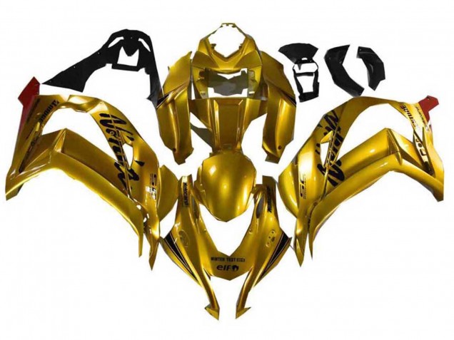 2021-2025 Kawasaki ZX10R Motorcycle Fairings - Gold Black Australia for Sale