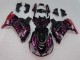 2006-2011 Kawasaki ZX14R ZZR1400 Motorcycle Fairings - Glossy Black Red Pink Flame Australia for Sale