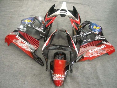 2000-2002 Kawasaki ZX6R Motorcycle Fairings - White Red Black PlayStation 2 Australia for Sale