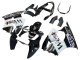 2000-2002 Kawasaki ZX6R Motorcycle Fairings - Glossy Black White West Michelin Australia for Sale