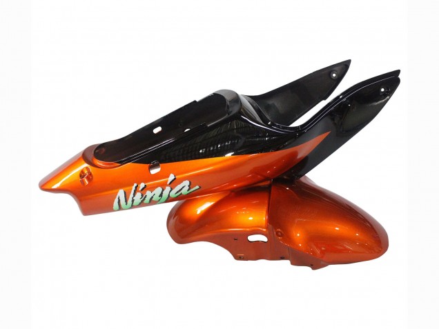 2000-2002 Kawasaki ZX6R Motorcycle Fairings - Orange Black Australia for Sale