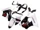 2000-2002 Kawasaki ZX6R Motorcycle Fairings - White Black Red Monster Australia for Sale