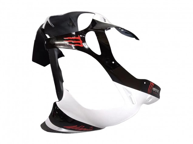 2000-2002 Kawasaki ZX6R Motorcycle Fairings - White Black Red Monster Australia for Sale