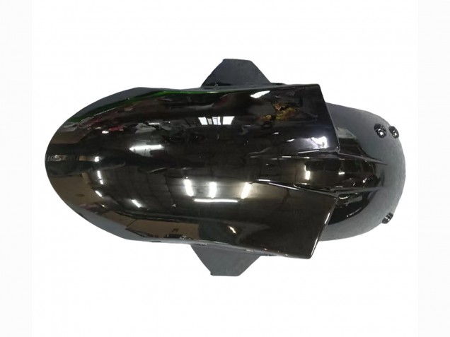 2005-2006 Kawasaki ZX6R Motorcycle Fairing - Glossy Black Green Flame Australia for Sale