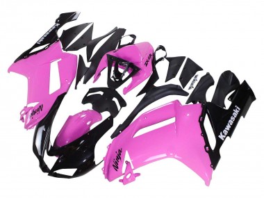 2007-2008 Kawasaki ZX6R Motorcycle Fairings - Black Pink Ninja Australia for Sale