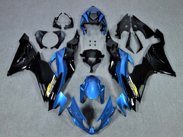 2009-2012 Kawasaki ZX6R Motorcycle Fairings - Blue Glossy Black Yellow Australia for Sale