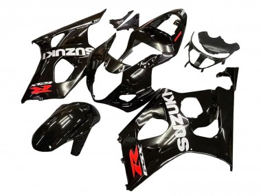 2003-2004 Suzuki GSXR 1000 Motorcycle Fairings - Glossy Black White Red Decals Australia for Sale