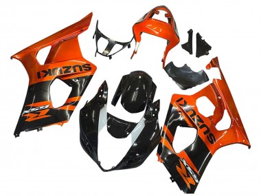 2003-2004 Suzuki GSXR 1000 Motorcycle Fairing - Burnt Orange Glossy Black Australia for Sale