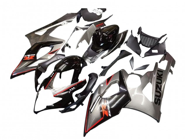 2005-2006 Suzuki GSXR 1000 Motorcycle Fairing - Silver Black Red Australia for Sale