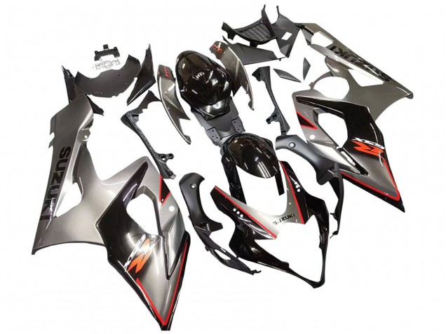 2005-2006 Suzuki GSXR 1000 Motorcycle Fairing - Silver Black Red Australia for Sale