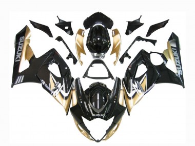 2005-2006 Suzuki GSXR 1000 Motorcycle Fairings - Black Gold Australia for Sale